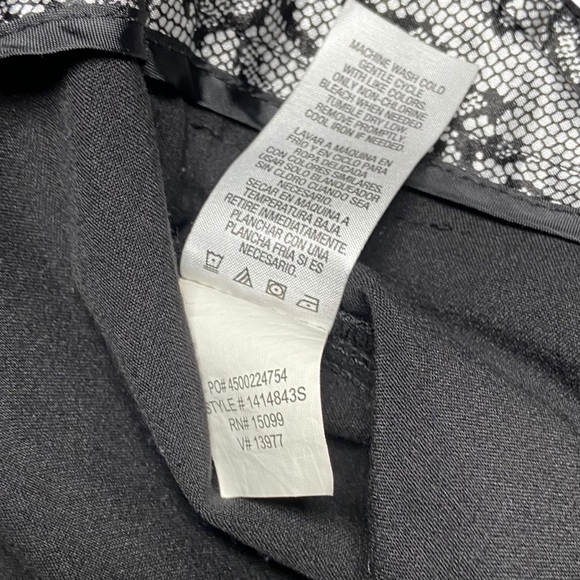 Metaphor Dress Pants Black Size 2 Short Petite Flat Front Wide Leg Boot Cut - Picture 6 of 6